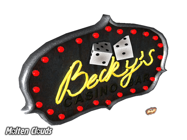 Вывеска Бара Бэкки (Becky's casino sign)