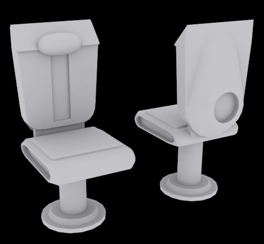 Футуристическое кресло (Futuristic armchair) Футуристическое кресло (Futuristic armchair)